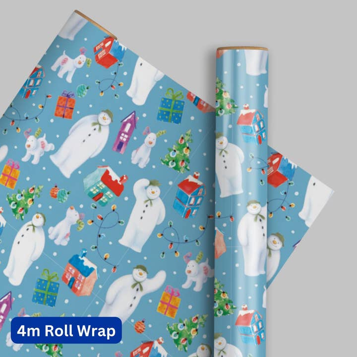 The Snowman Christmas 4m Roll Wrapping Paper for wholesale by Danilo Promotions Ltd