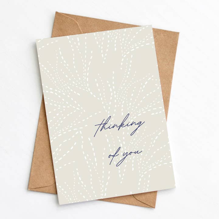 Thinking Of You Card for wholesale by Greenwich Paper Studio