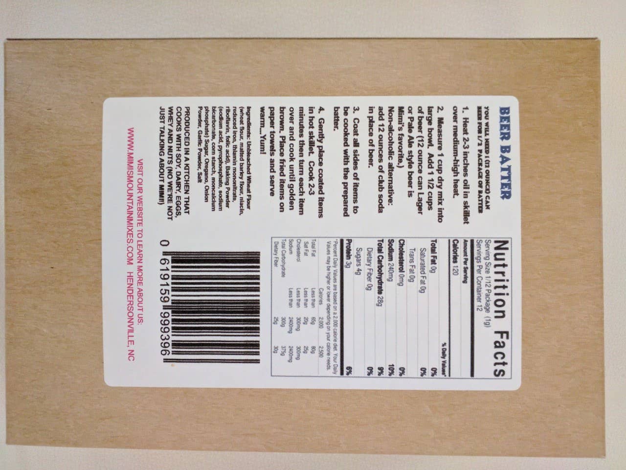 Mimi's Mountain Mixes – wholesale Brödmix – ÖL SMET MIX3