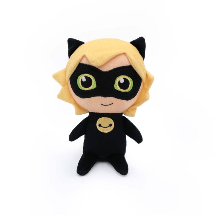 ZippyPaws - Wholesale Pet Plush Toy - Dog - Miraculous Cheeky Chumz - Cat Noir - Dog Toy