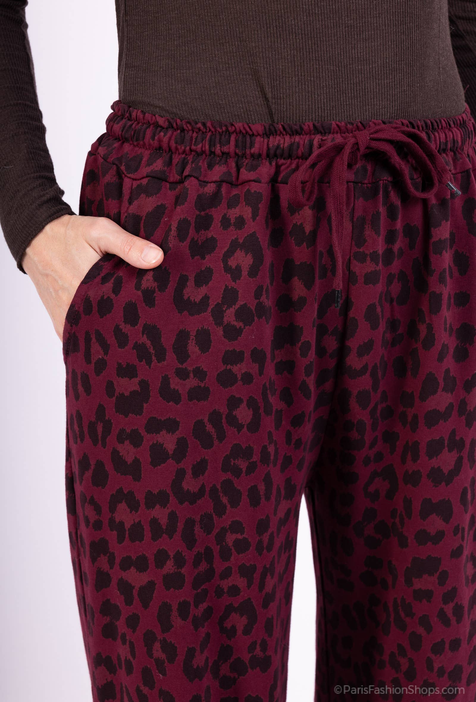 Pépouz' Paris - Wholesale Pants - Women's - Fluid and comfortable leopard print pants PPN256120