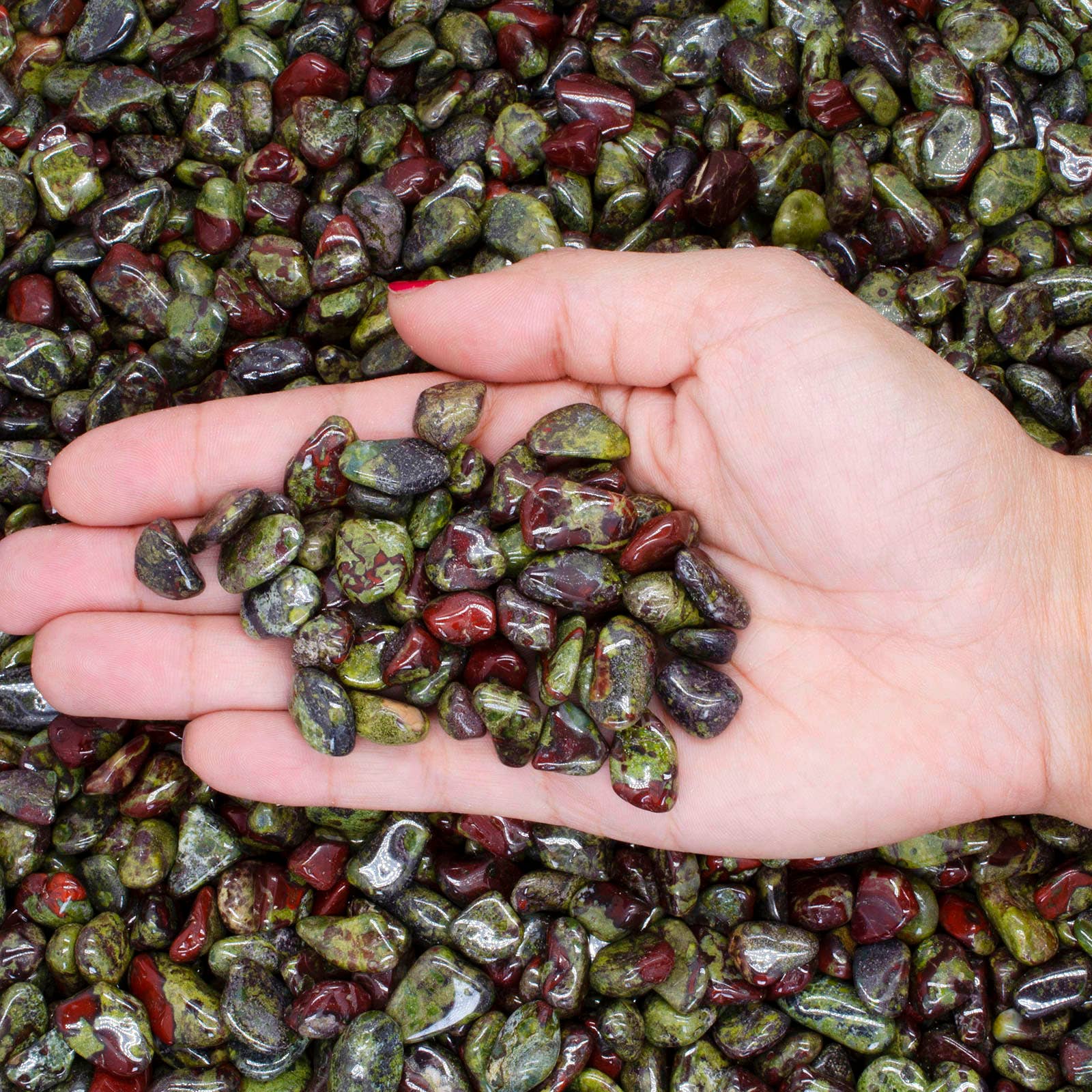 Fantasia Mining - Wholesale Spiritual Stone/Crystal - Tumbled Dragon Stone - 0.4" to 0.6" - Size 4 (1lb)1