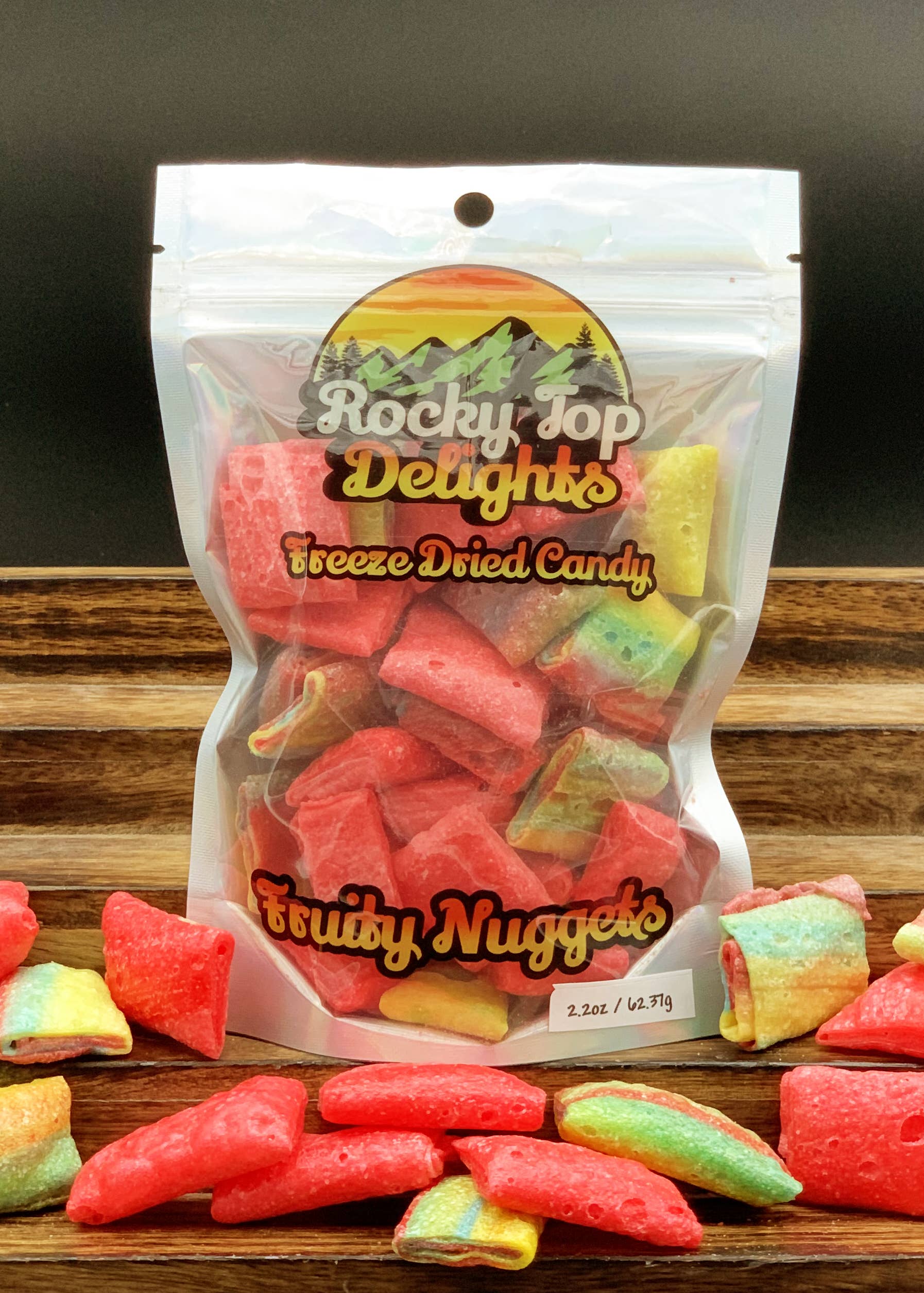 Rocky Top Delights - Wholesale Hard Candy - Freeze Dried Fruity Nuggets 2.2oz1