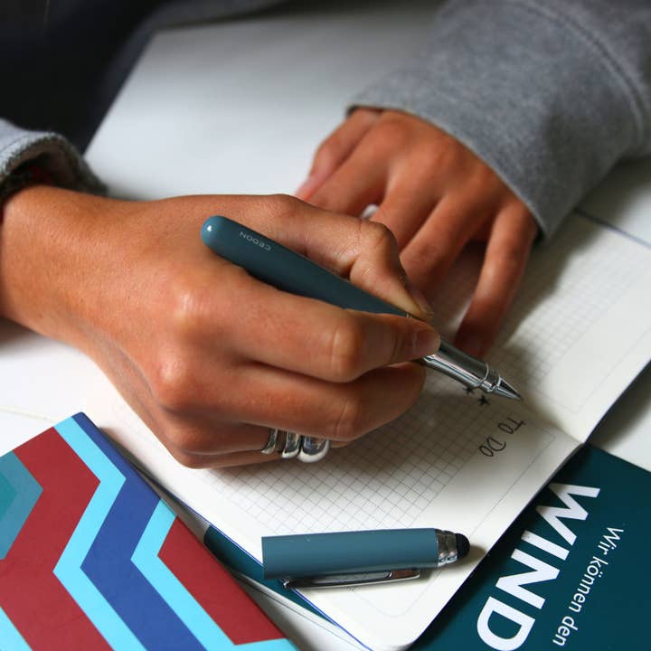 Touchpen med blåt blæk for engroshandel hos CEDON