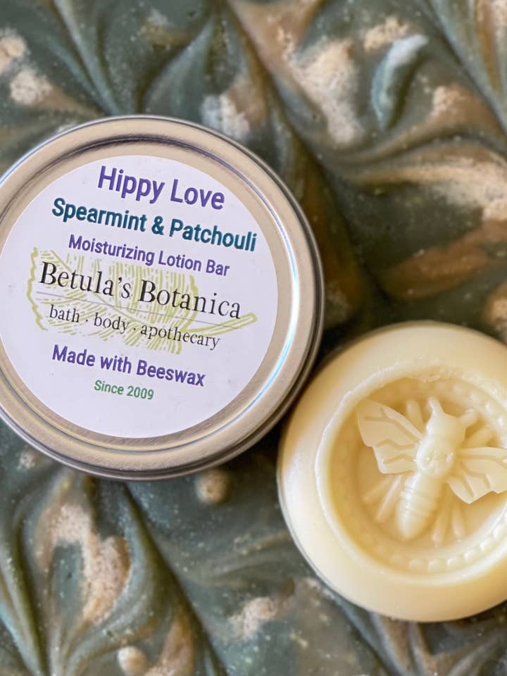 Hippy Love Lotion Bar for wholesale by Betula's Botanica ~ Bath, Body & Apothecary