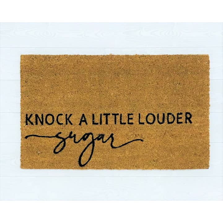 Knock Louder Mat för wholesale av JanMichaels Art & Home
