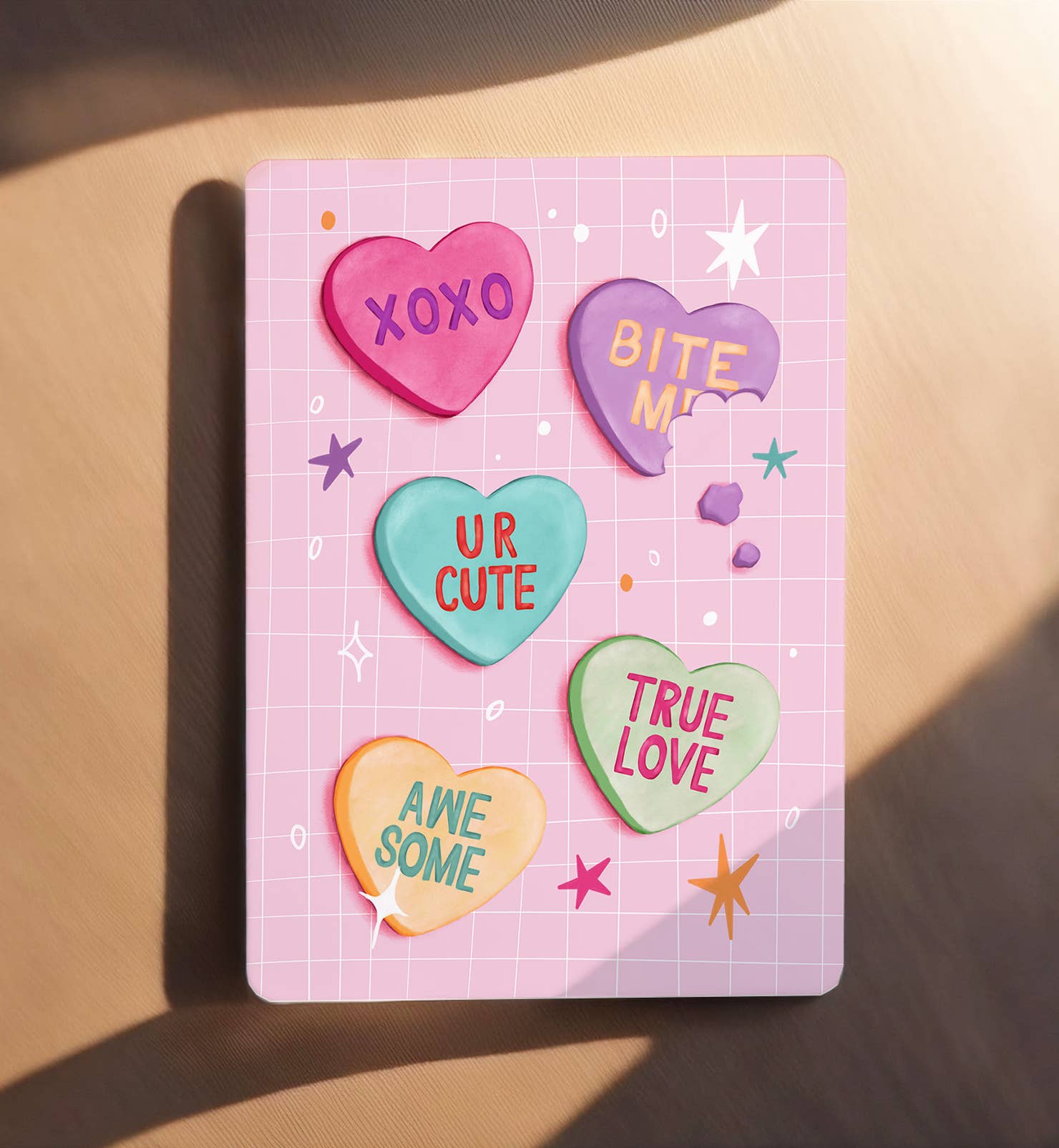 Aniet Illustration - Venta al por mayor Tarjetas de San Valentín - Postal de San Valentín con corazones dulces y amorosos1