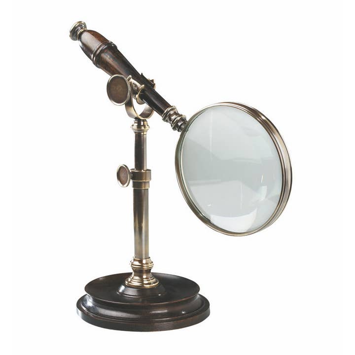Authentic Models - Wholesale Magnifying Glass - Magnifying Glass With Stand, Brnzd