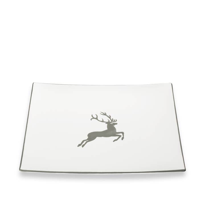 Cerf gris, tendance sous-plaque (31 x 31 cm) pour la vente par Gmundner Keramik Handels GmbH