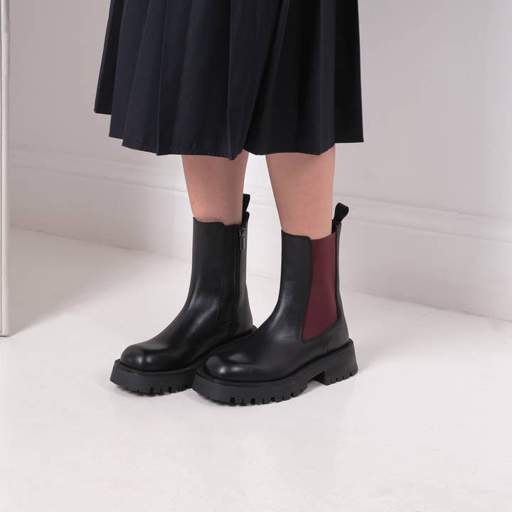 Stivaletti chelsea di colore nero - Art.BP2708 per la vendita all'ingrosso da parte di British Passport