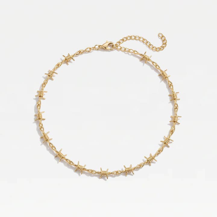 Le collier ras du cou en fil barbelé Danielle Guizio X The M Jewelers pour la vente par The M Jewelers