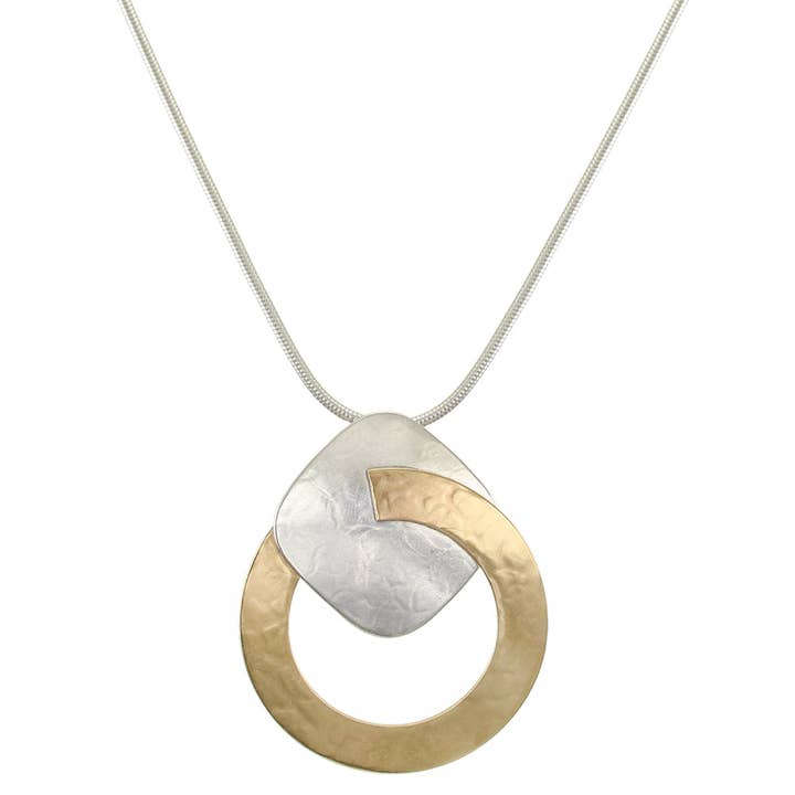 Stor ring med rundade fyrkantiga halsband för wholesale av Marjorie Baer