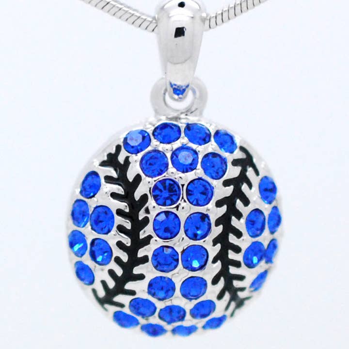 Fan Star Jewelry - Wholesale Pendant/Charm Necklace - Baseball/Softball Crystal Ball Necklace22