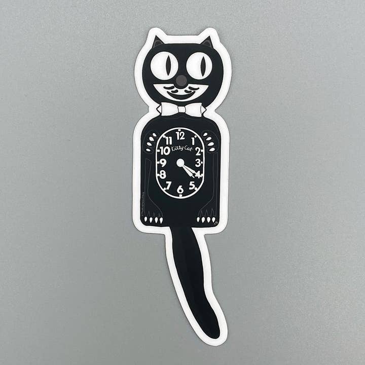 The Red Swan Shop – Großhandel Wandtattoo/-sticker – Vinyl-Aufkleber - Uhr mit Katzenmotiv