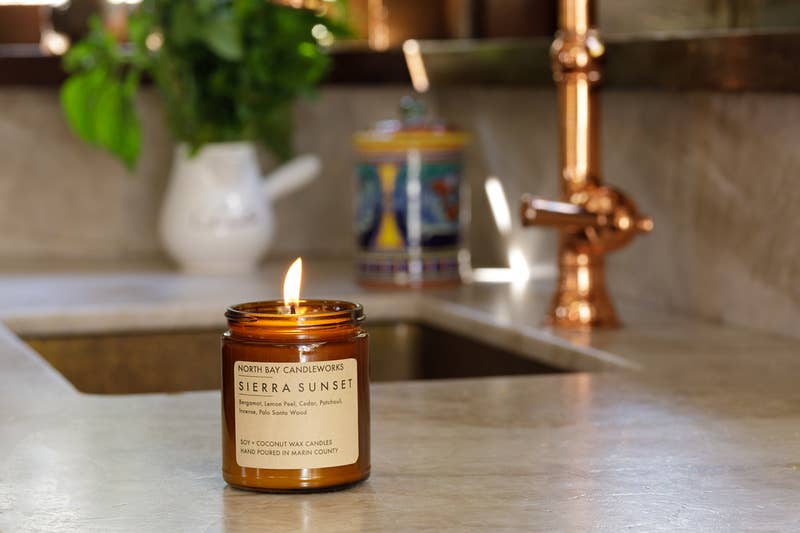 North Bay Candleworks - Vente Bougie en bocal - Sierra Sunset (taille standard, 8 oz)2