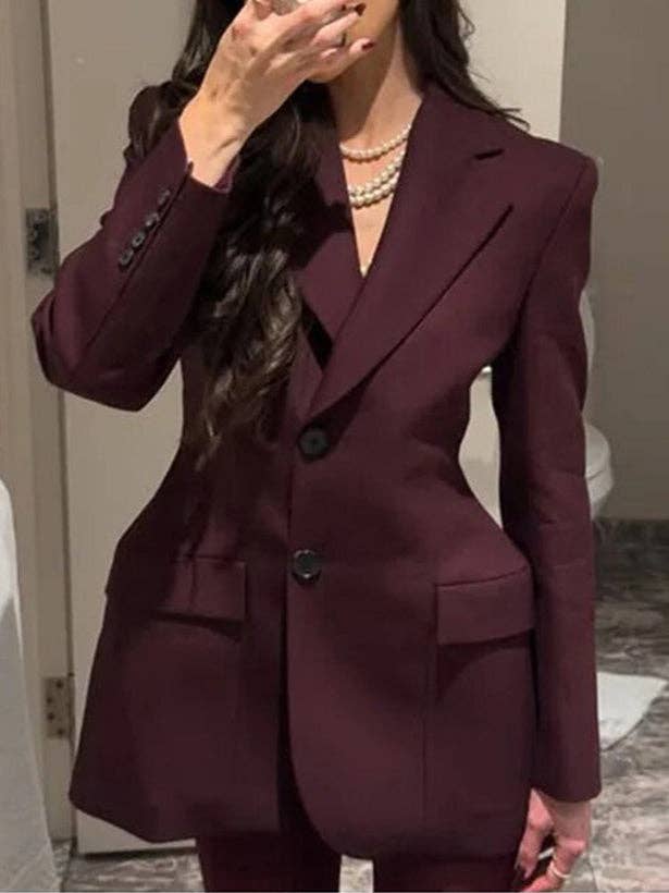 alberalkirk - Wholesale Blazer - Women's - V Waist Blazer Mid Heavy Options N5Z8532