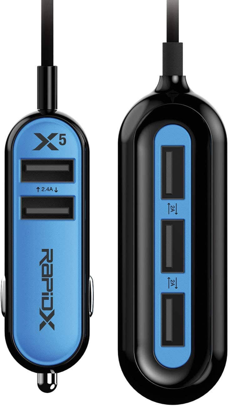 Tech Trendz - Wholesale Portable Charger - 5 USB Port Car Charger1