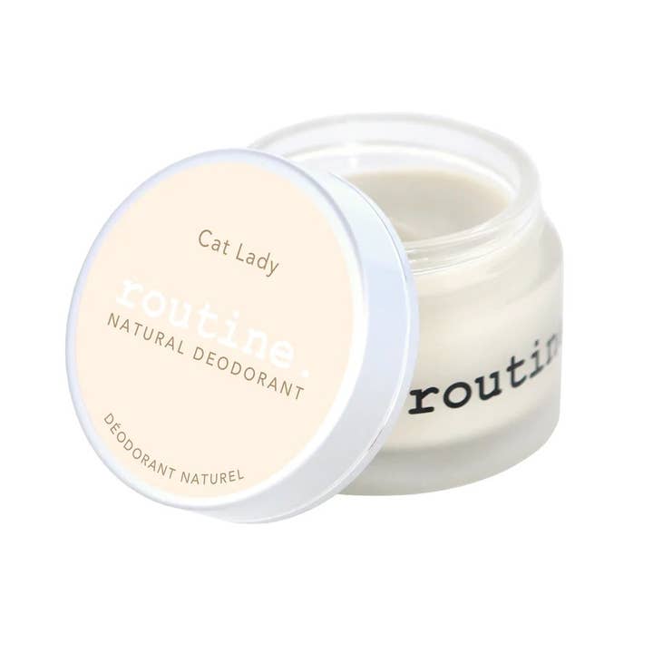 Routine Natural Beauty - Vente Déodorant – femme - Cat Lady (vegan : sans cire d'abeille) 58g Déodorant en pot1