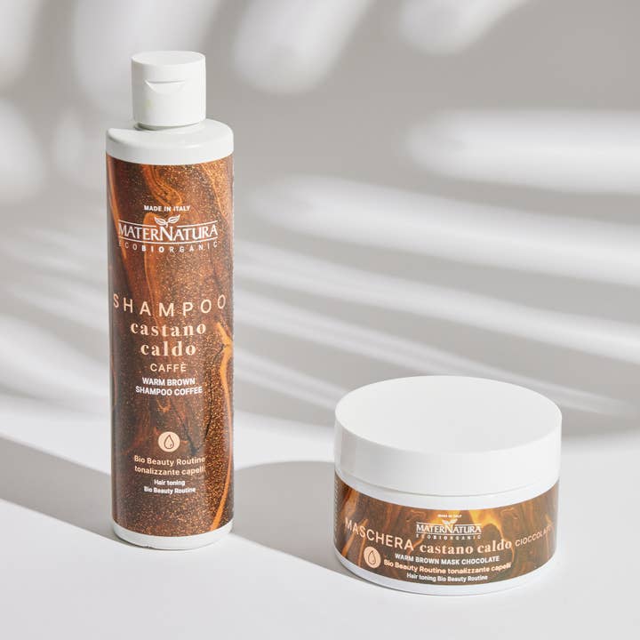 MaterNatura - Wholesale Hair Shampoo - WARM BROWN coffee shampoo2
