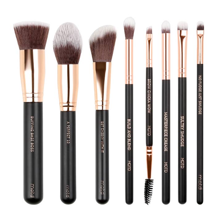 MOTD Cosmetics - Wholesale Makeup Brush Set - MOTD Best of Face and Eye Brush Set2