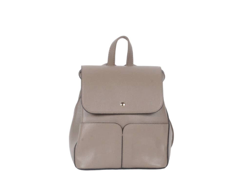 MIA LAROUGE - Wholesale Backpack - Women's - BACKPACK BAG WITH FLAP1