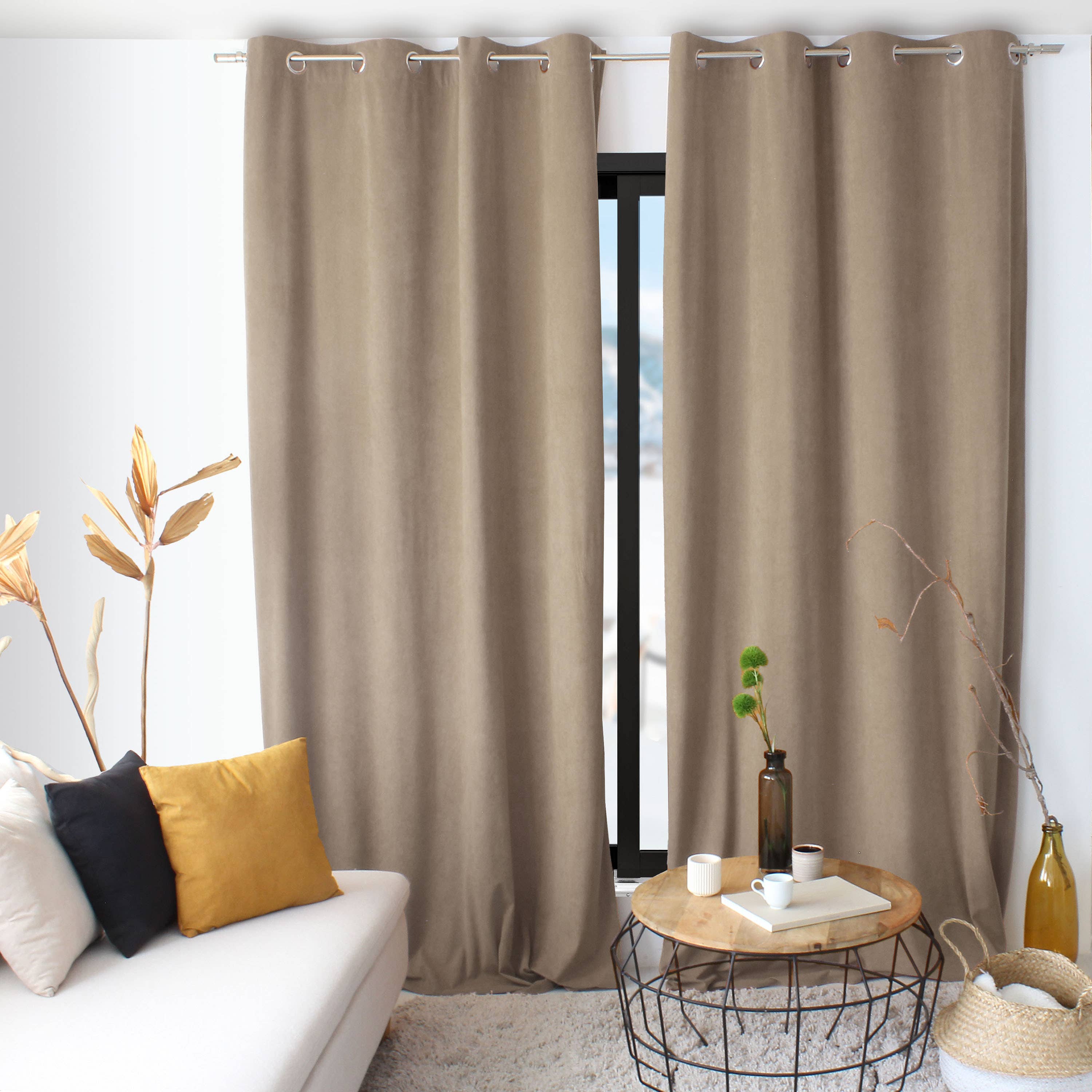 DECOSTARS - CmaDECO - Wholesale Curtain - Eyelet Curtain, 140x260cm, Velvet, Câlin Collection9