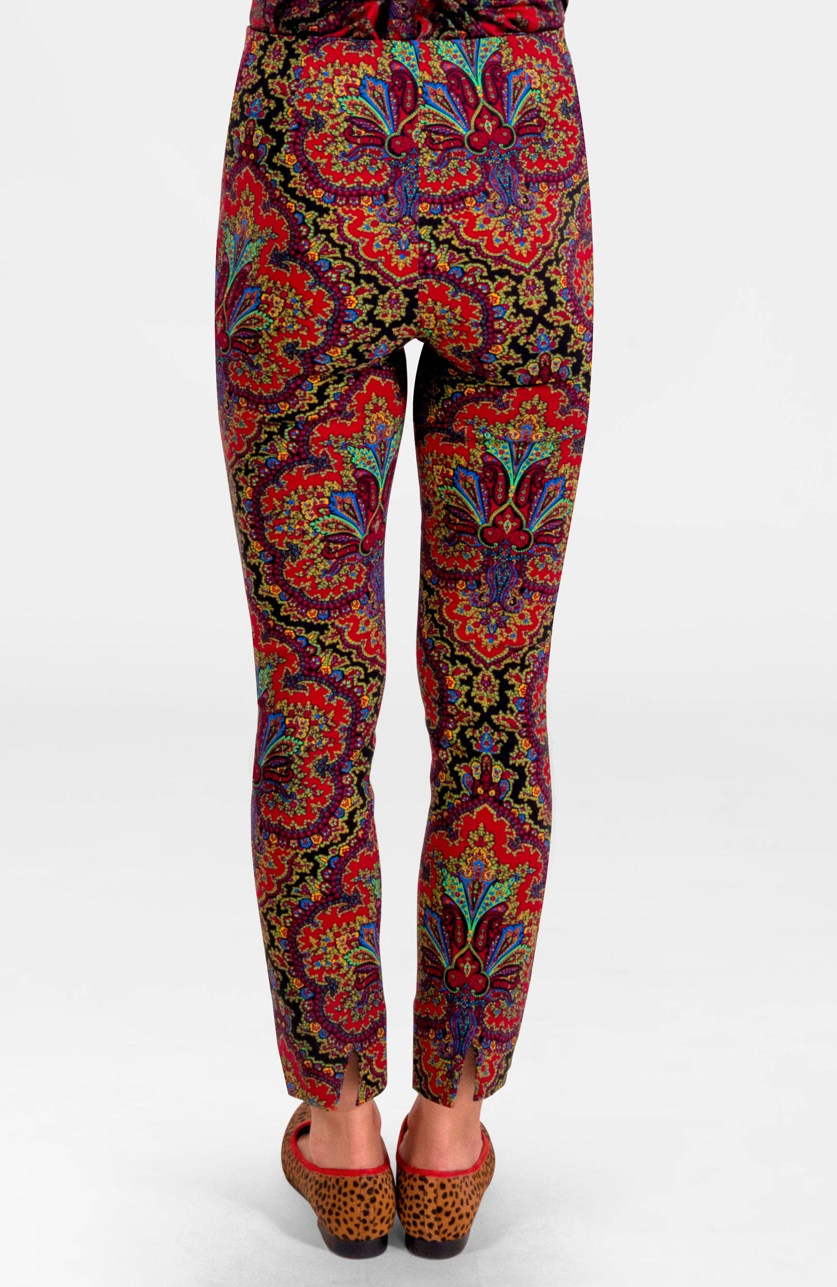 Gretchen Scott LLC – Großhandel Hose – Damen – Gripeles Pull-On-Hose - Leidenschaft Paisley8