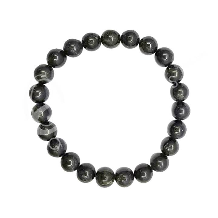 Oceanic Linkways Inc - Wholesale Spiritual Stone/Crystal - (PC)BRACELET - NUUMMITE (8 MM) 7.15-7.25"0