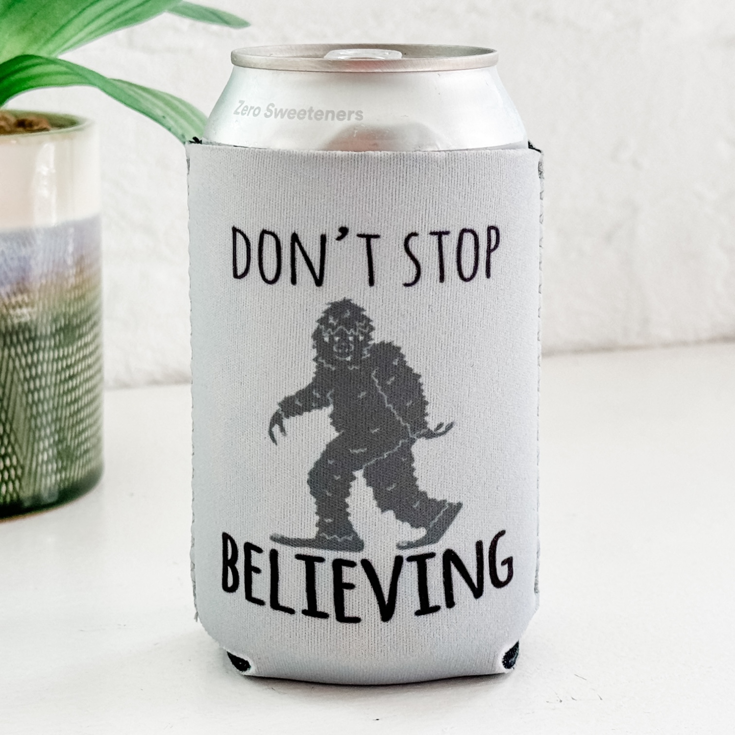 Moonlight Makers - Wholesale Drink Huggers & Koozies - Don't Stop Believing - Funny Koozies - Bigfoot, Sasquatch3