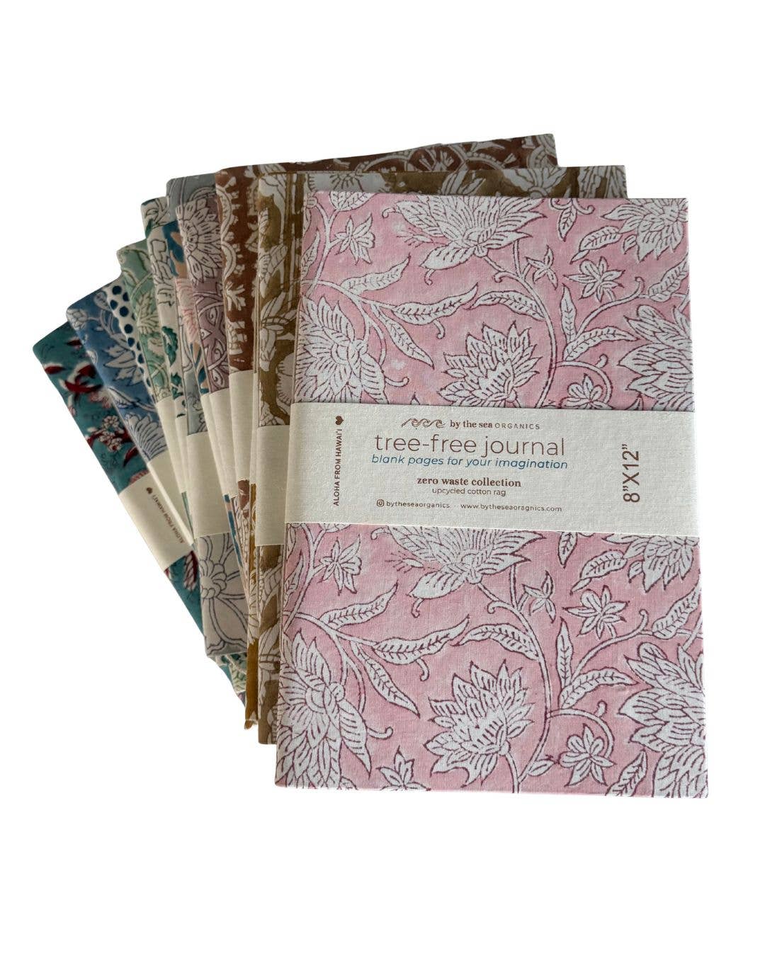 By The Sea Organics - Vente Journal intime - CARNET EN COTON COLLECTION ARC-EN-CIEL - 20 cm x 30 cm3