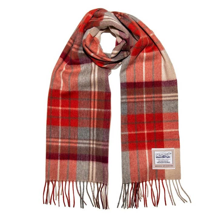 Heritage Traditions - Wholesale Scarf - Men's - Pure Wool Tartan Check Scarf33