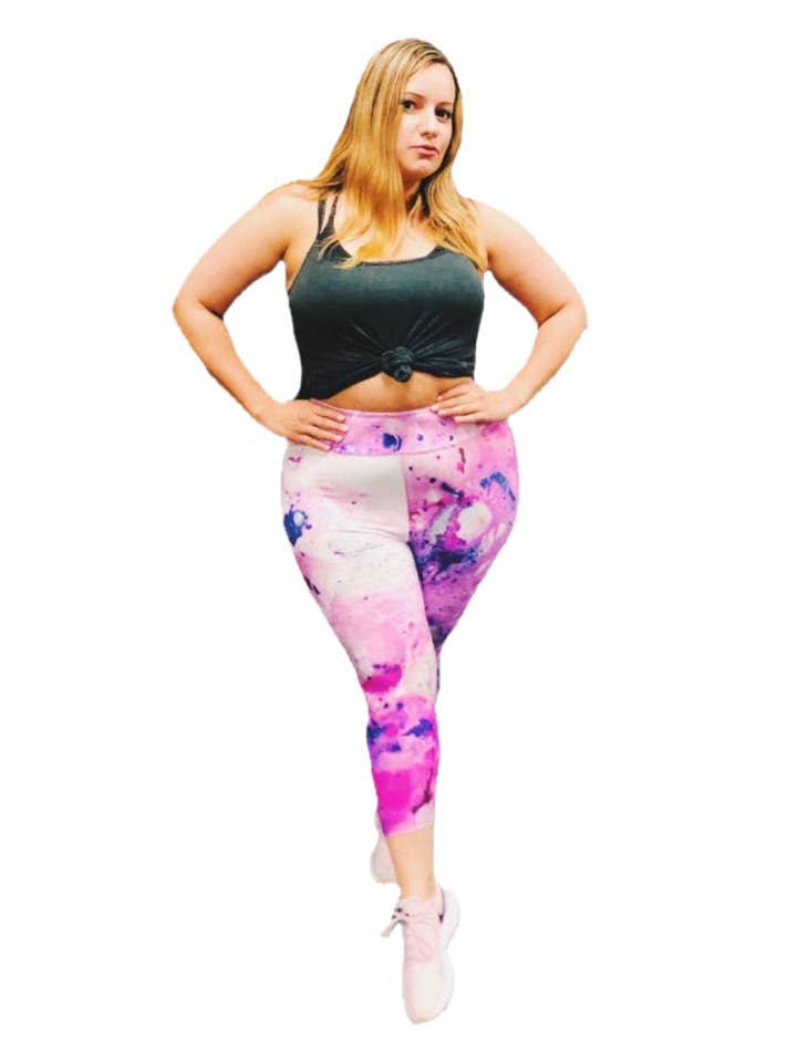 Limited Edition Wearable Art Capri Leggings –Plus Size for wholesale by Art4Wear