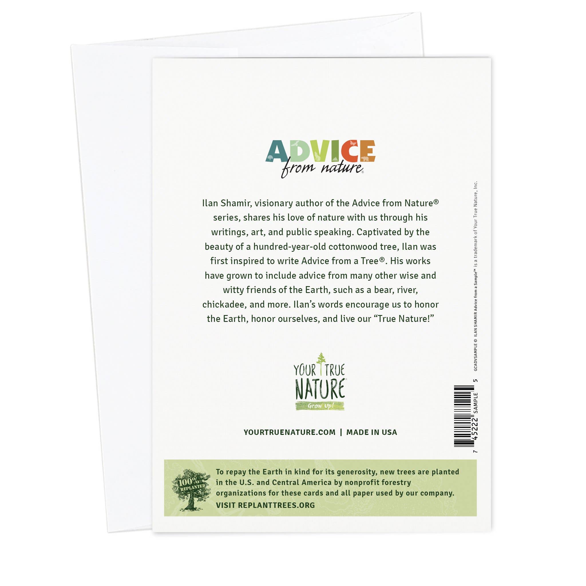Advice for Life by Your True Nature - Wholesale Everyday Greeting Card - Advice from Alaska Greeting Card - Blank2