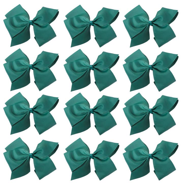 Hana - Wholesale Hair Bow - Kids - 8 Inch Hair Bow With Alligator Clip (12pc)2