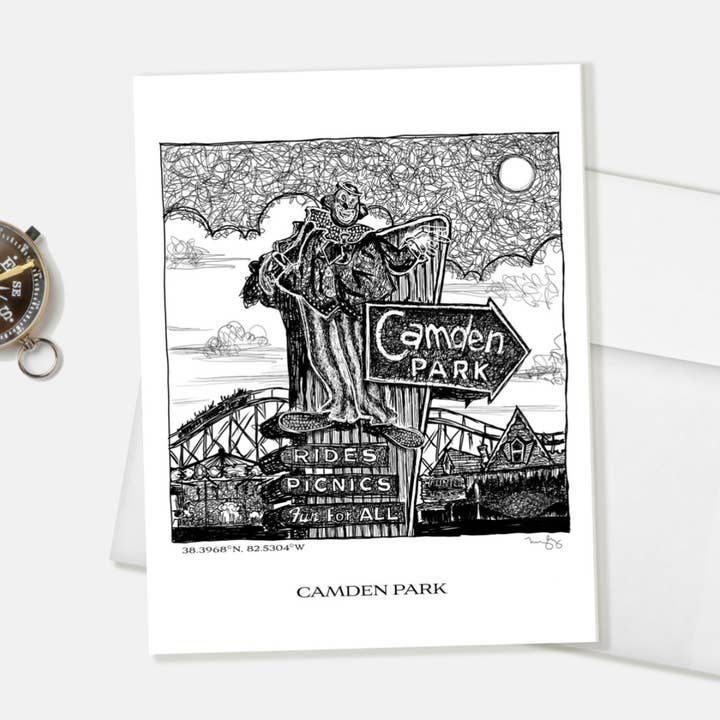 Tarjeta de Camden Park West Virginia - Individual para venta al por mayor de Echo-Lit