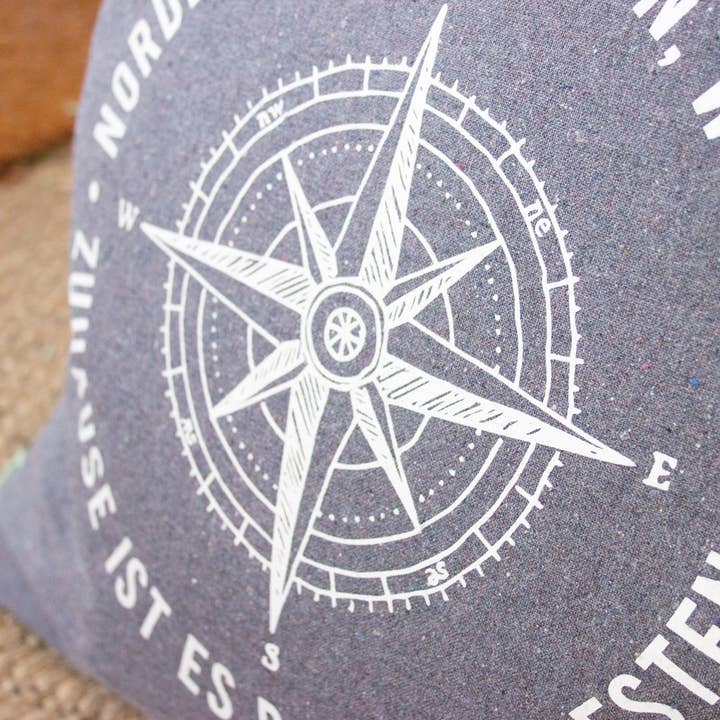 Bow & Hummingbird - Wholesale Throw Pillow Cover - Maritime Pillowcase "At Home ..."1