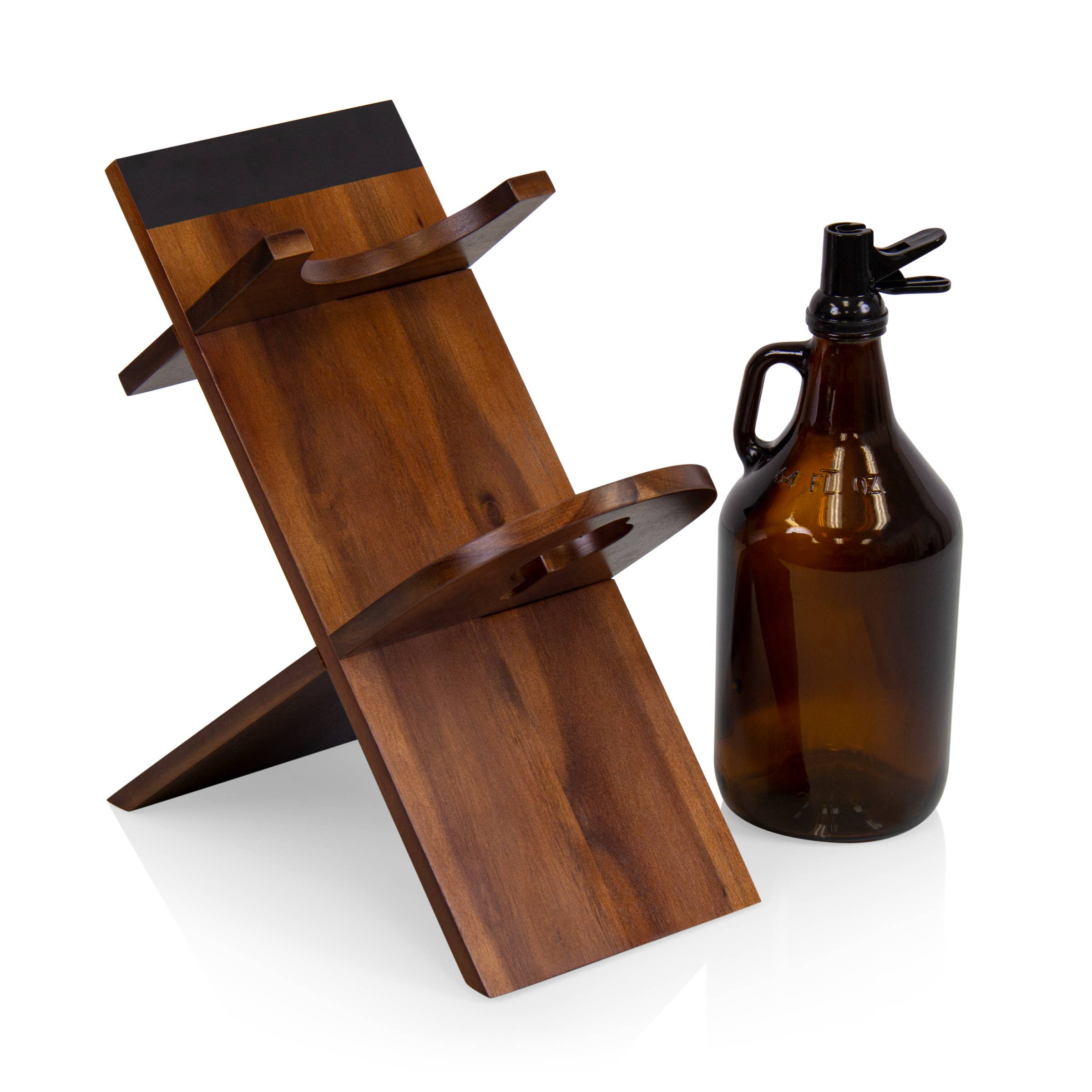 Picnic Time Family of Brands - Wholesale Beer/Wine Caddy - Growler Stand with 64oz Glass Growler5