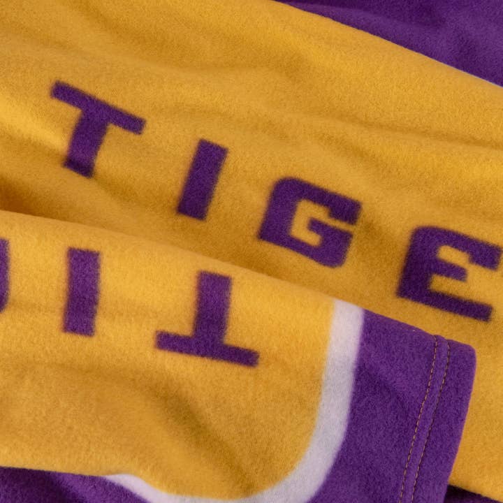 Uncanny Brands - Wholesale Throw Blanket - Snuggie LSU Tigers3