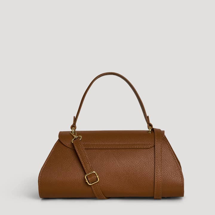 Prestige Milano - Wholesale Tote Bag - Women's - Borsa Florence in pelle Togo color cuoio4