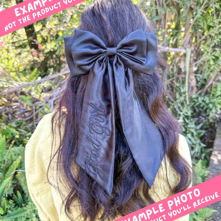 Blissfully Bookish Company - Wholesale Hair Bow - Kids - Celestial Dragon Satin Bow | Bookish Hair Accessory1