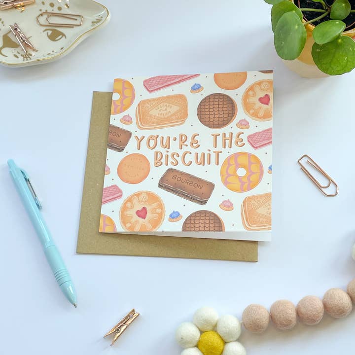 Biglietto d'auguri You're The Biscuit per la vendita all'ingrosso da parte di Collette Daisy Designs Co