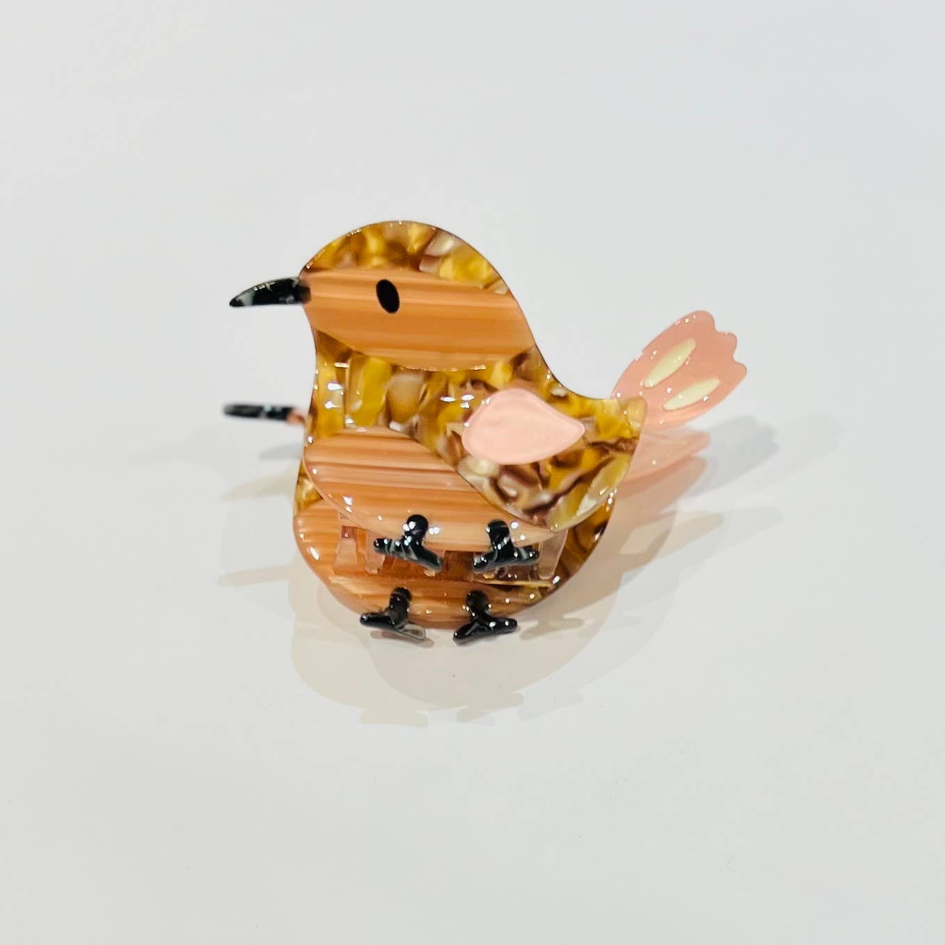 Bijoux 7bis - Wholesale Hair Clip - Women's - Chic nature hummingbird-shaped resin hair clip accessory1