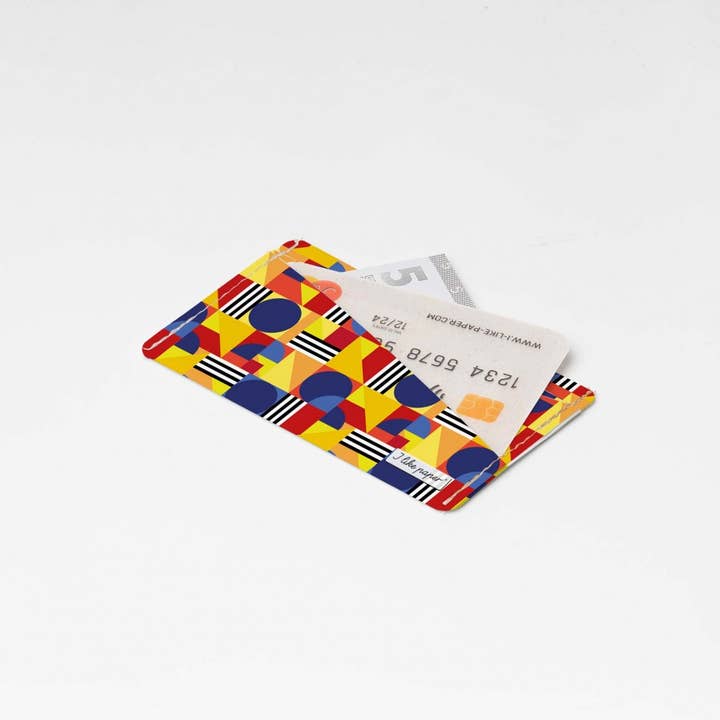 Portefeuille en Tyvek® Micro BAUHAUS FARBENSPIEL pour la vente par I Like Paper