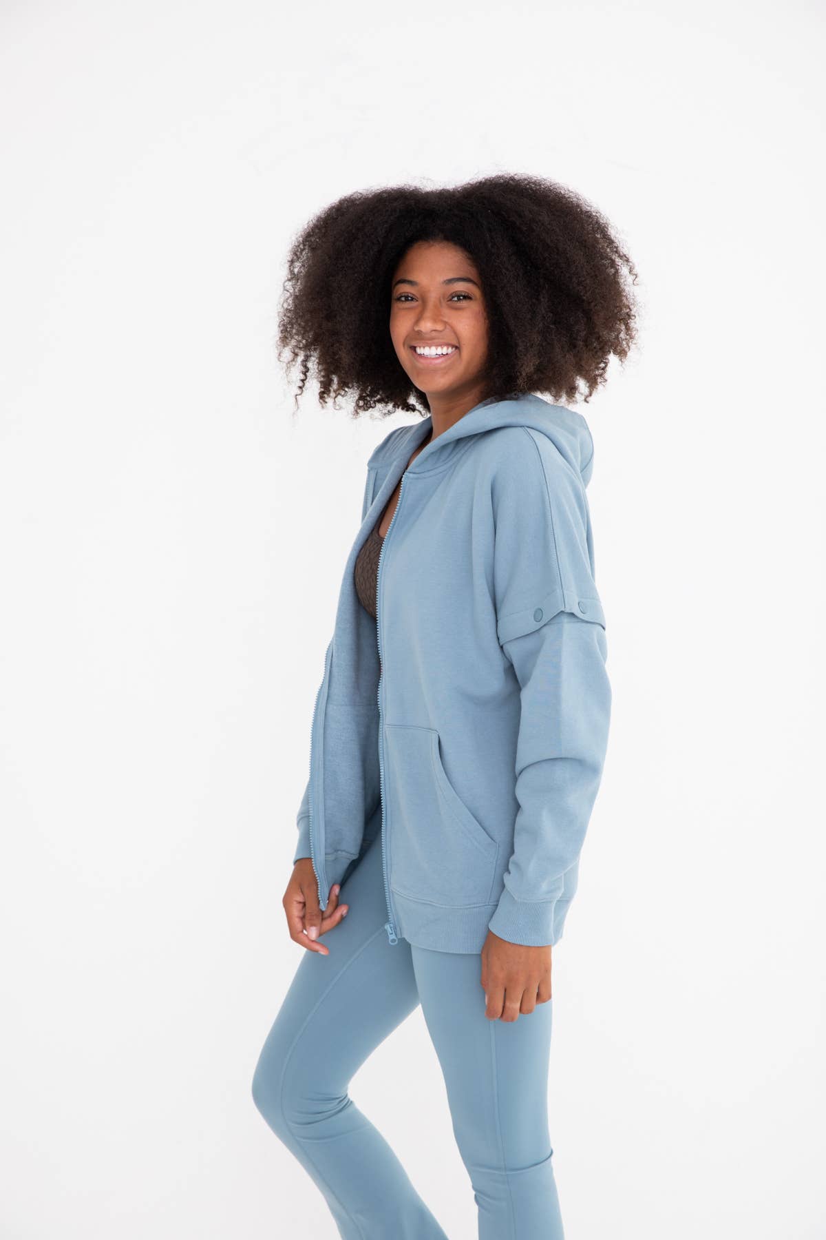 Mono B - Wholesale Jacket - Women's - 2-in-1 Zip-Up Hoodie Jacket8