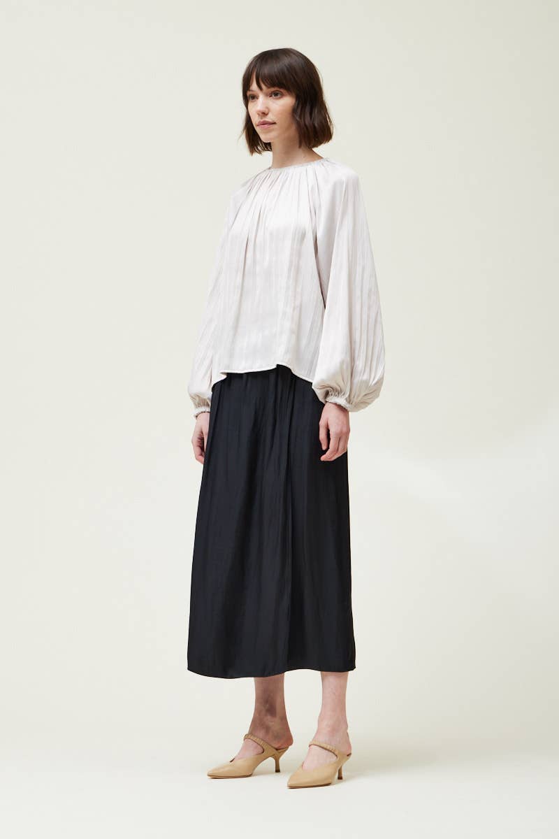 Grade & Gather – Großhandel Bluse – Damen – 41815NS - TOP AUS PLISSIERTEM SATIN10