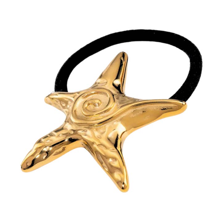 Luxury hair elastic starfish for wholesale by Rosies