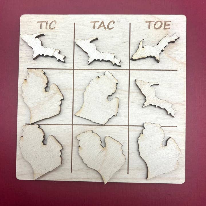 Classic Tic Tac Toe Game - Michigan Themed for wholesale by G3 Studios