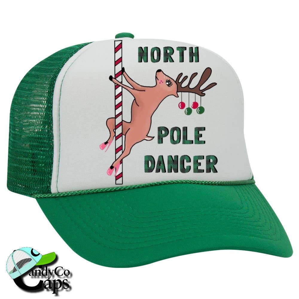 The Candy Collections - Wholesale Trucker Hat - Women's - North pole dancer stripper santa Trucker Hat Christmas0