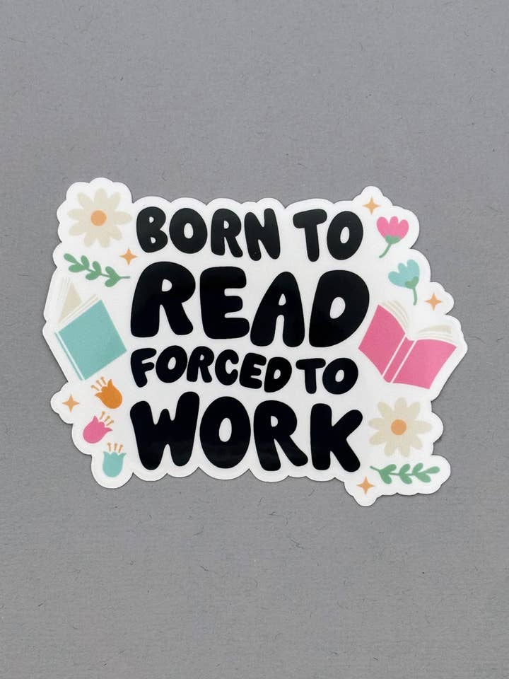 Funny Reading Sticker for wholesale by Made with Monday