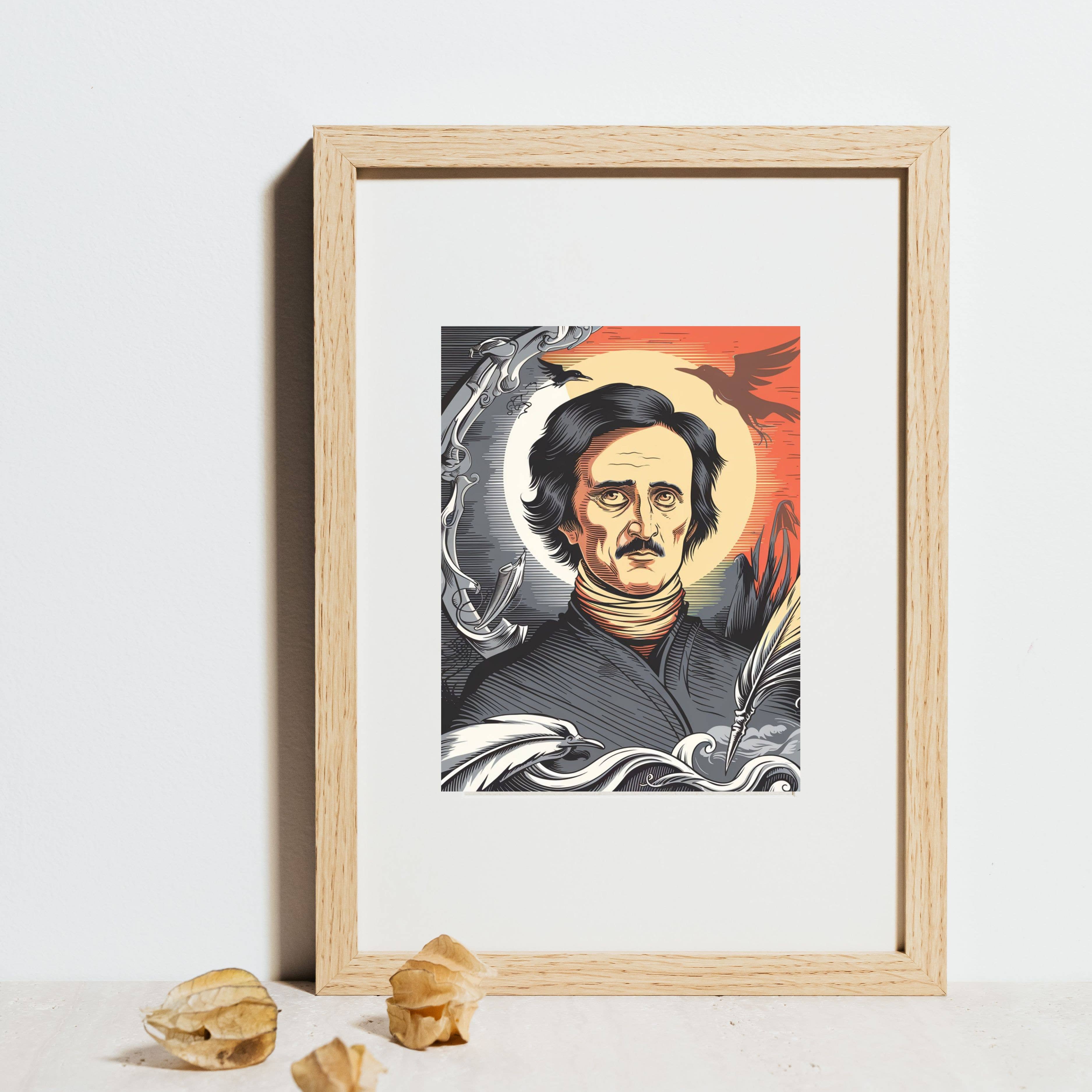 Magnifique Hearts - Wholesale Art Print - Famous Author Series: Edgar Allan Poe – Cardstock Prints  0